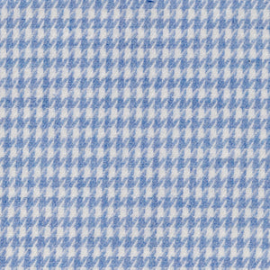 Blue & White Houndstooth Flannel- Made-to-Order Shirt