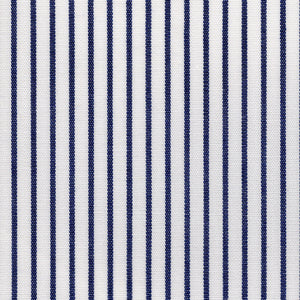 Navy Banker Stripe Broadcloth - Made-to-Order Shirt