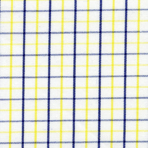Blue & Yellow Tattersall Broadcloth - Made-to-Order Shirt