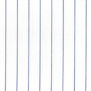 Blue & White Pencil Stripe Broadcloth - Made-to-Order Shirt