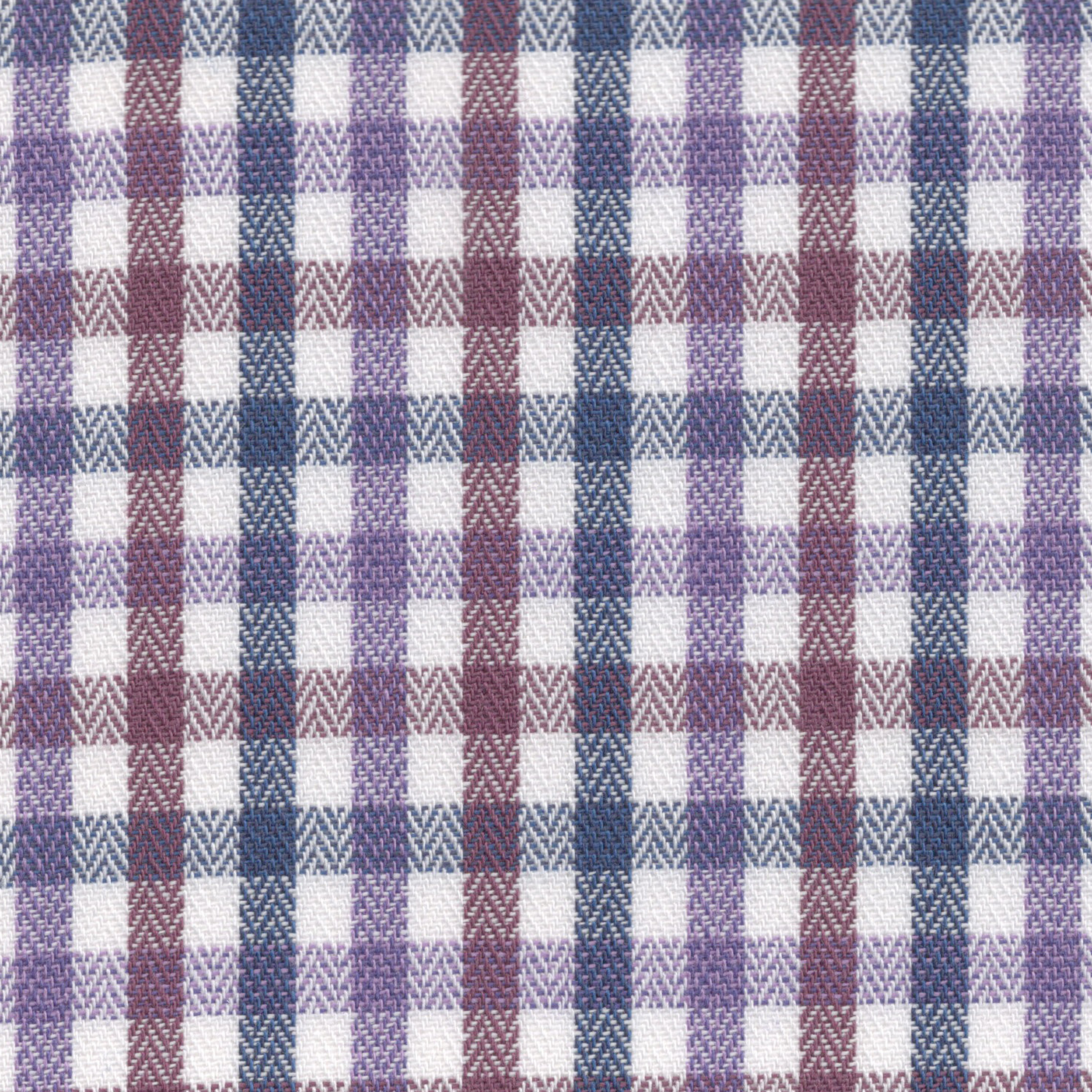 Blue & Purple Tattersall Check Broadcloth - Made-to-Order Shirt