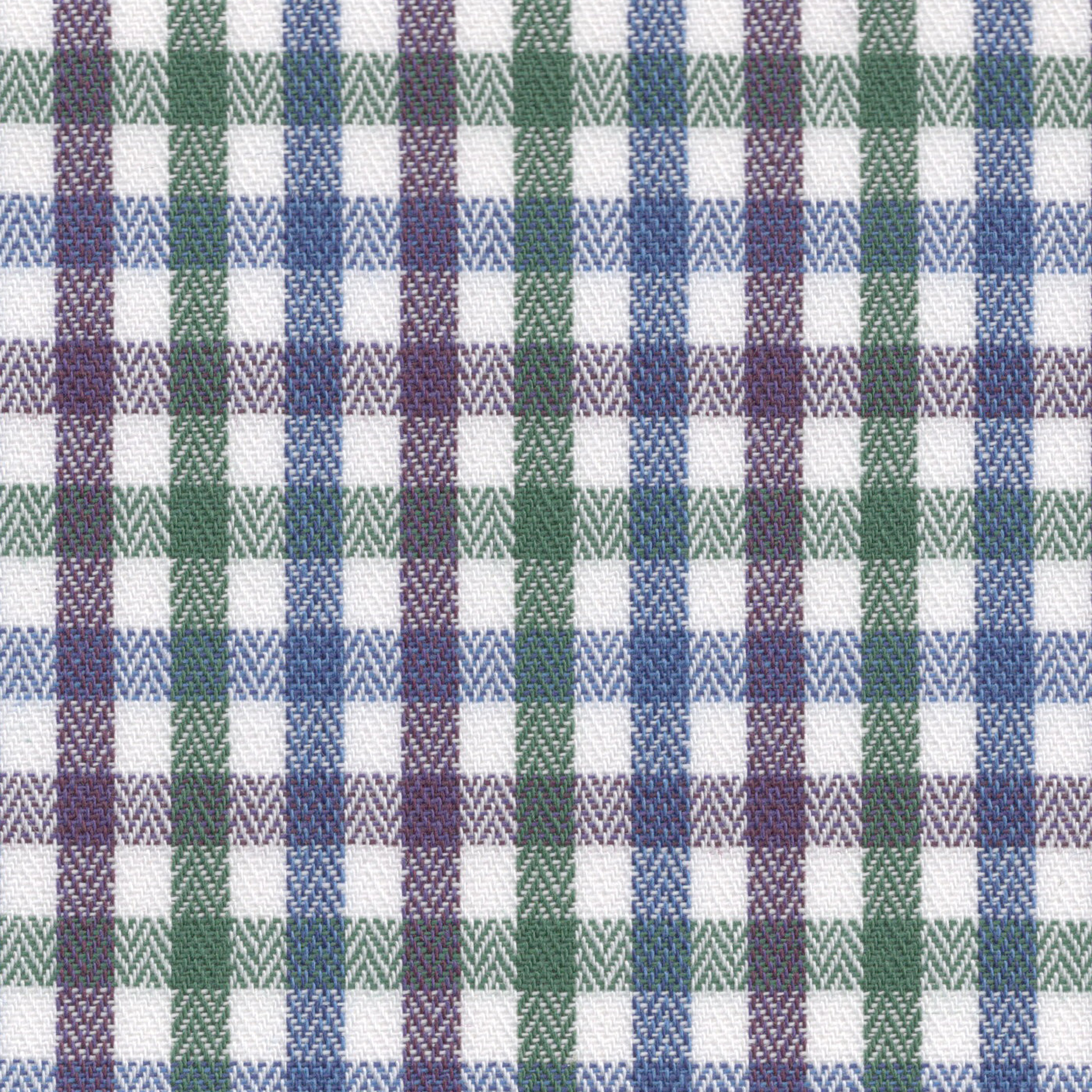 Blue & Green Tattersall Check Broadcloth - Made-to-Order Shirt