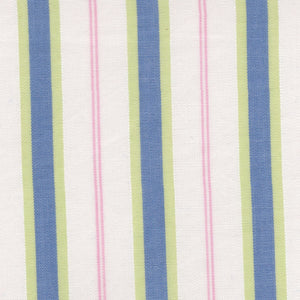 Blue, Lime & Pink Summer Stripe Broadcloth - Made-to-Order Shirt