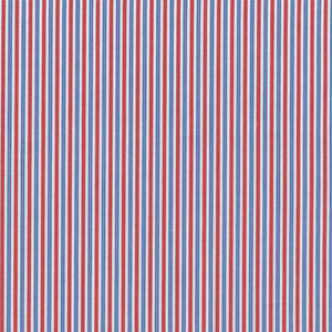 Red & Blue Double Stripe Broadcloth - Made-to-Order Shirt