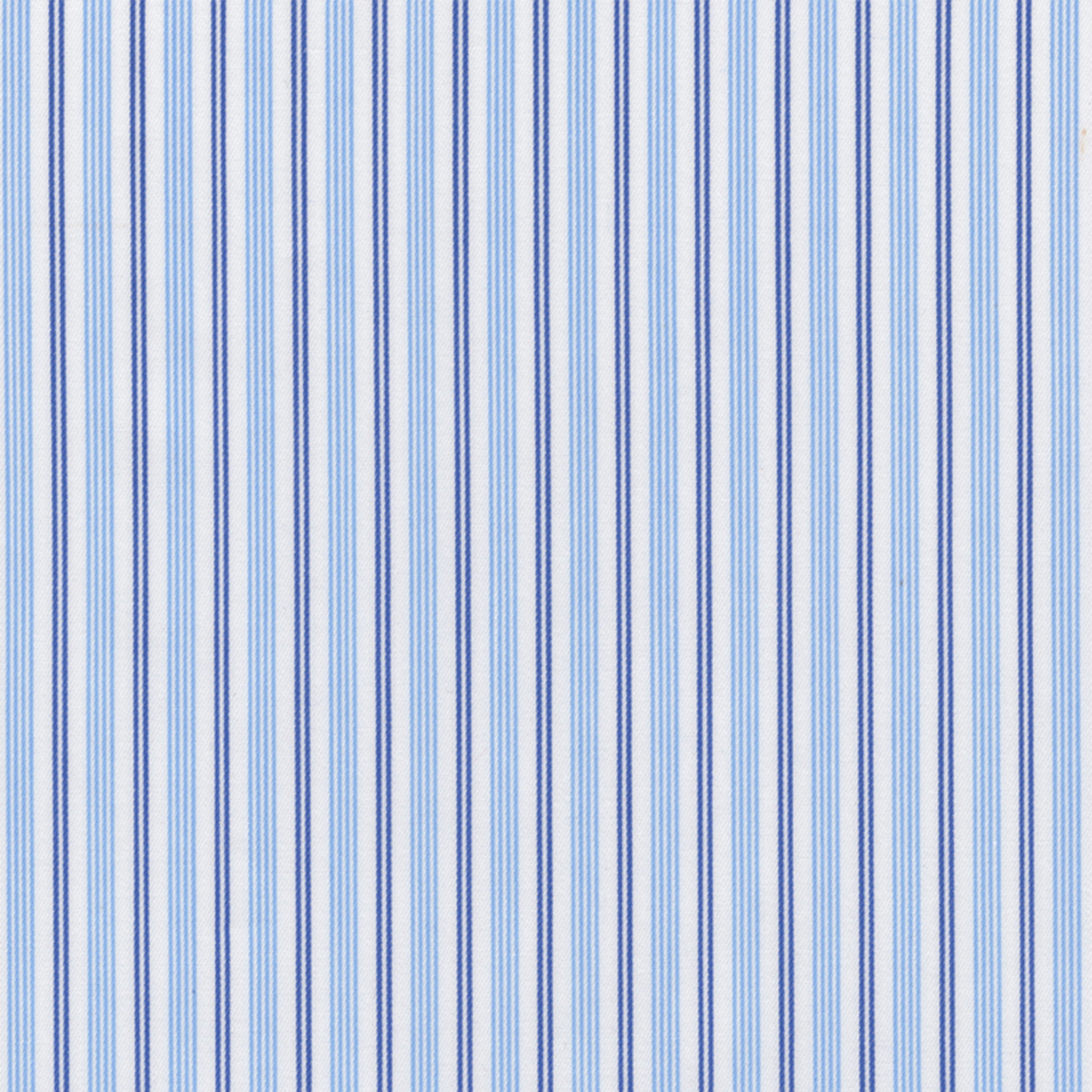 Blue & Sky Track Stripe Broadcloth - Made-to-Order Shirt