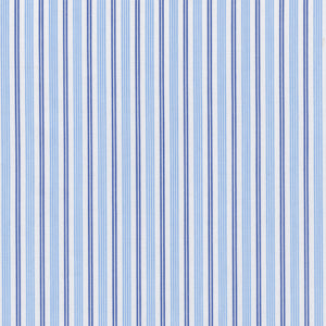 Blue & Sky Track Stripe Broadcloth - Made-to-Order Shirt