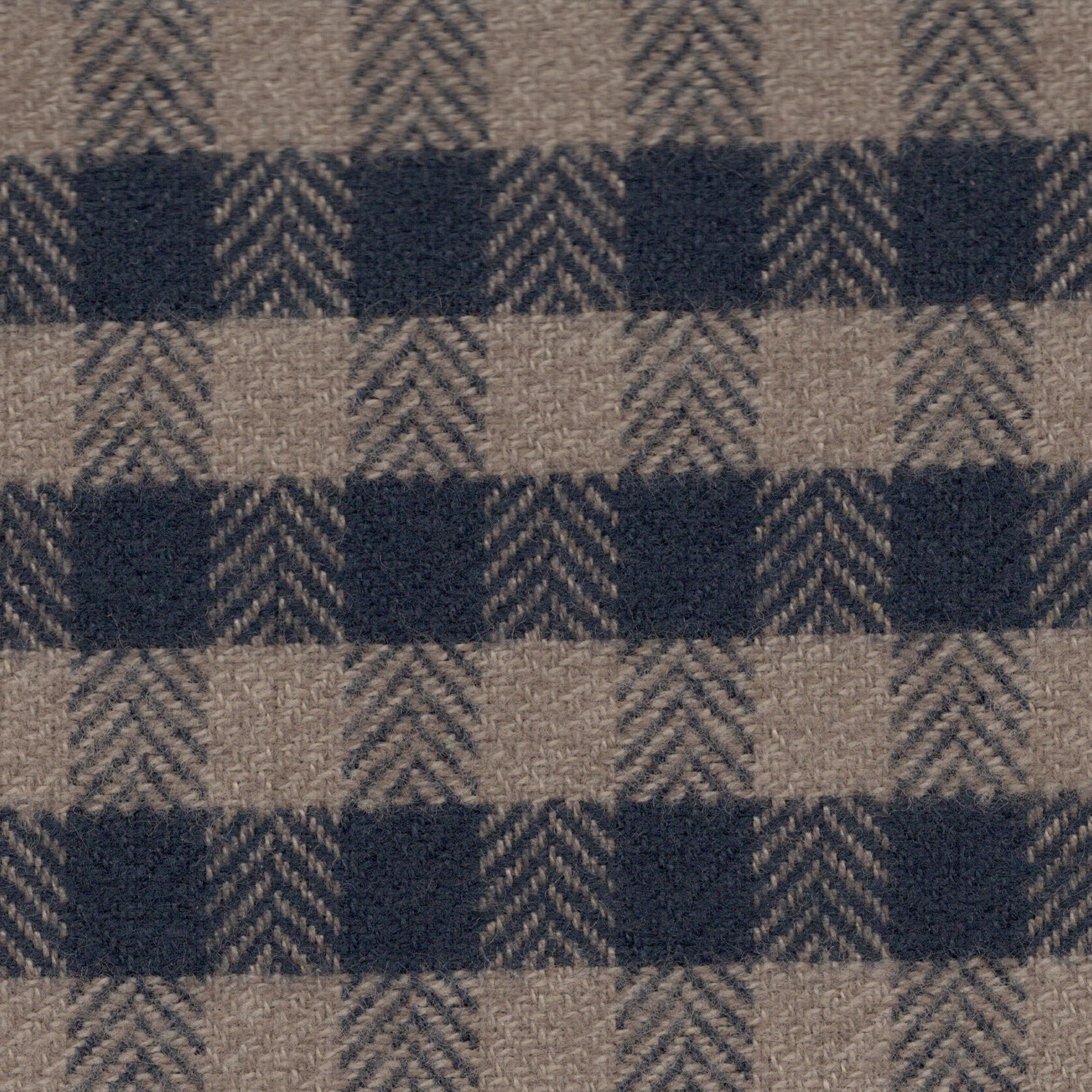 Navy & Tan Chevron Check Flannel - Made-to-Order Shirt