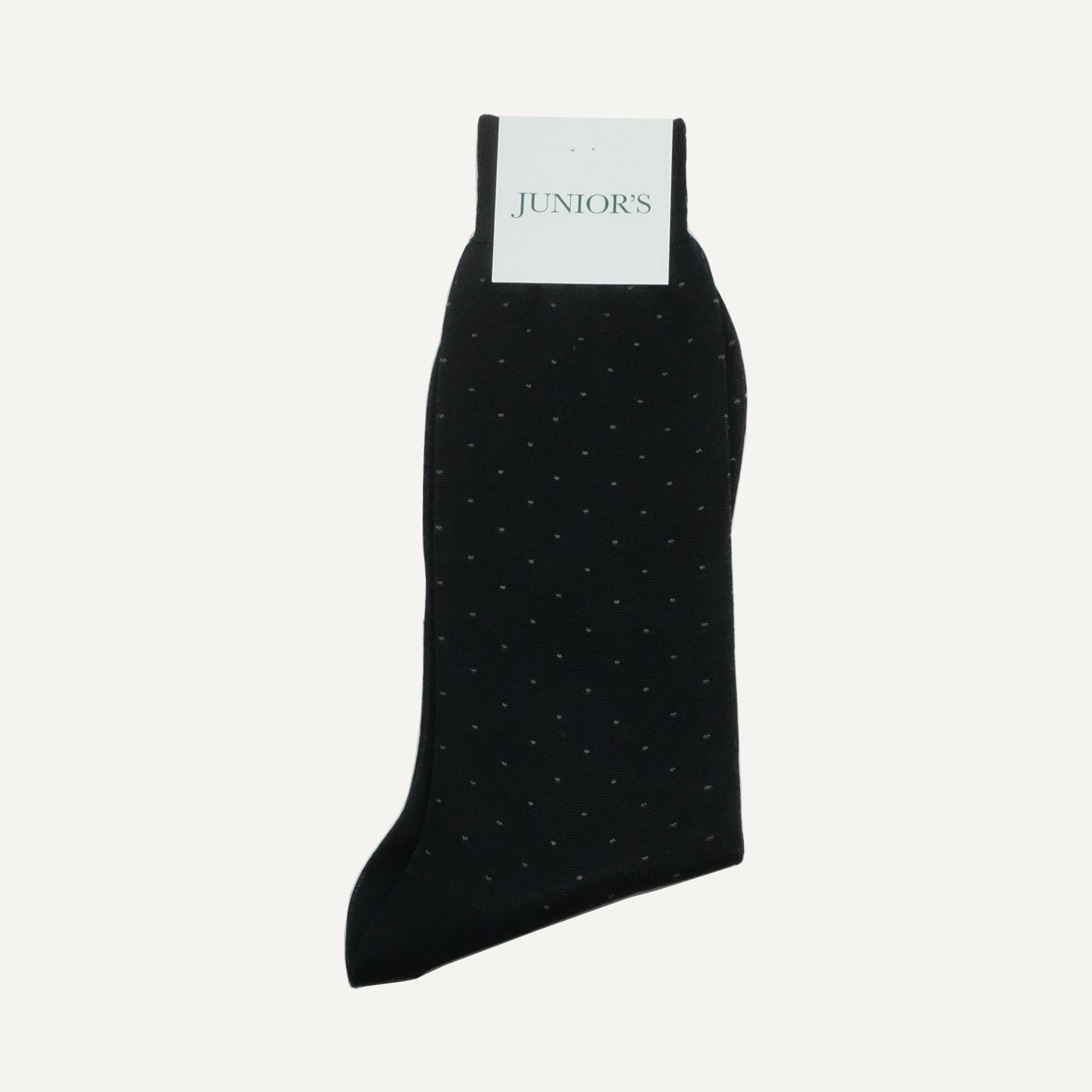 Black Pin Dot Mid-Calf Sock