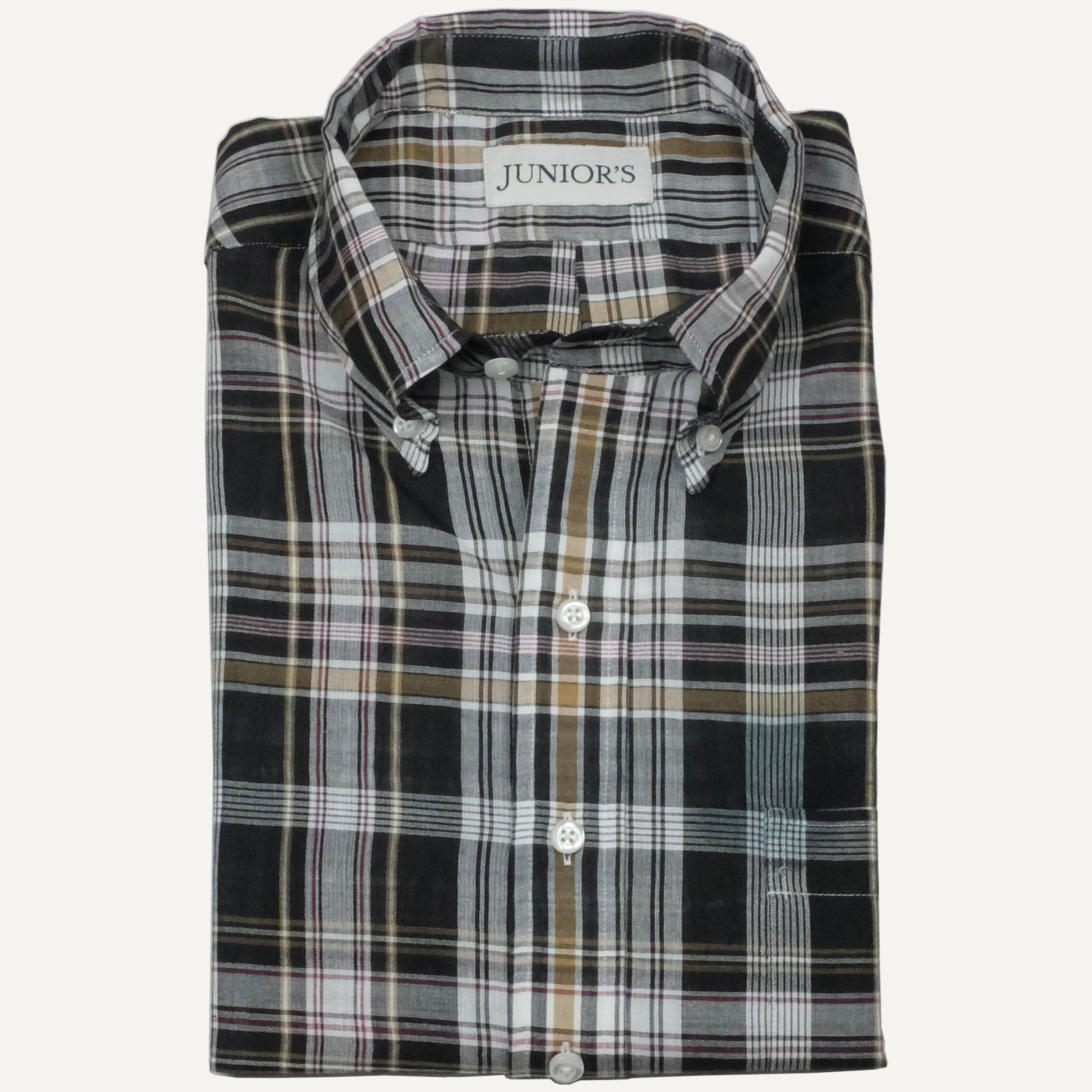 Black & Yellow Plaid India Madras - Made-to-Order Shirt