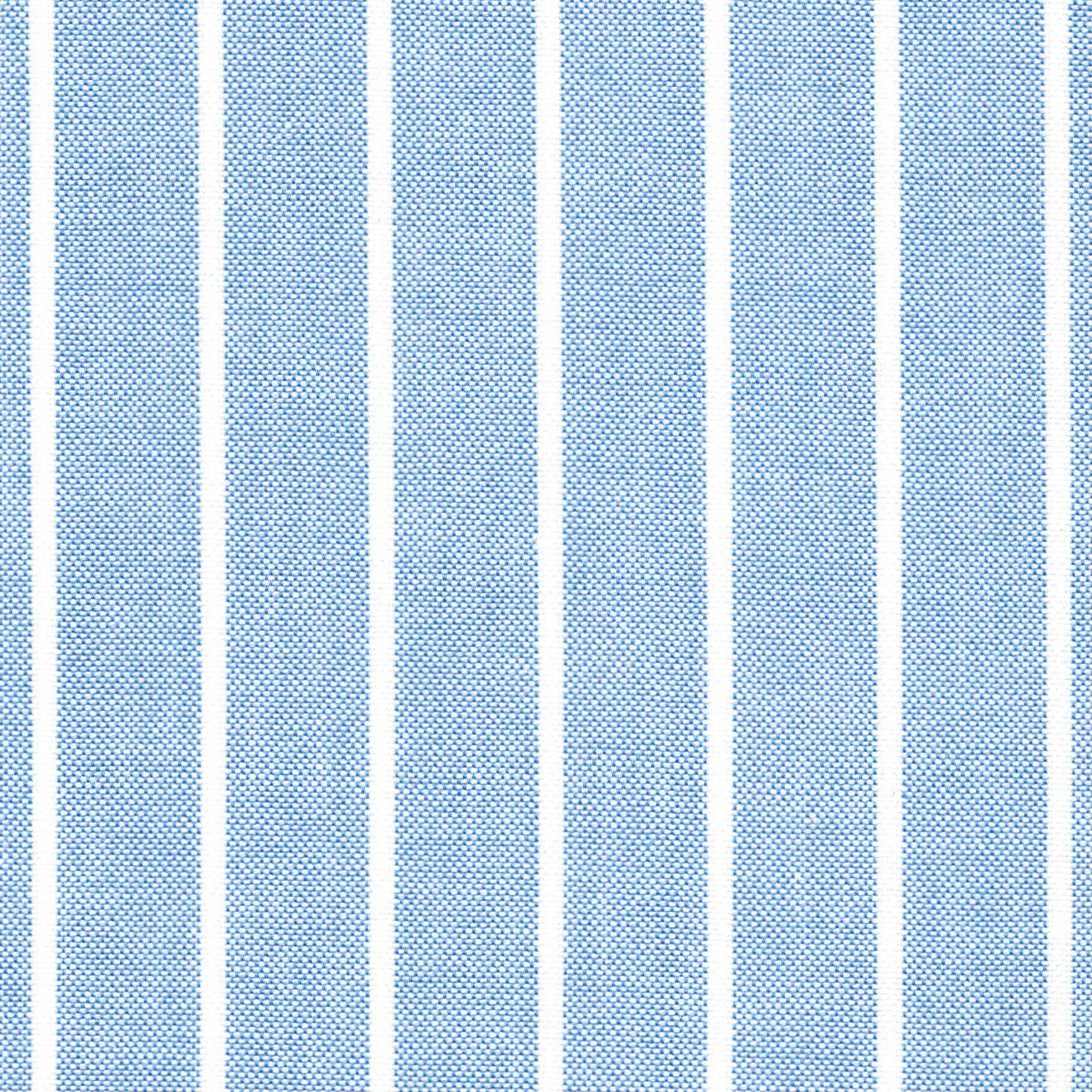 Blue & White Reverse Stripe Oxford Cloth - Made-to-Order Shirt