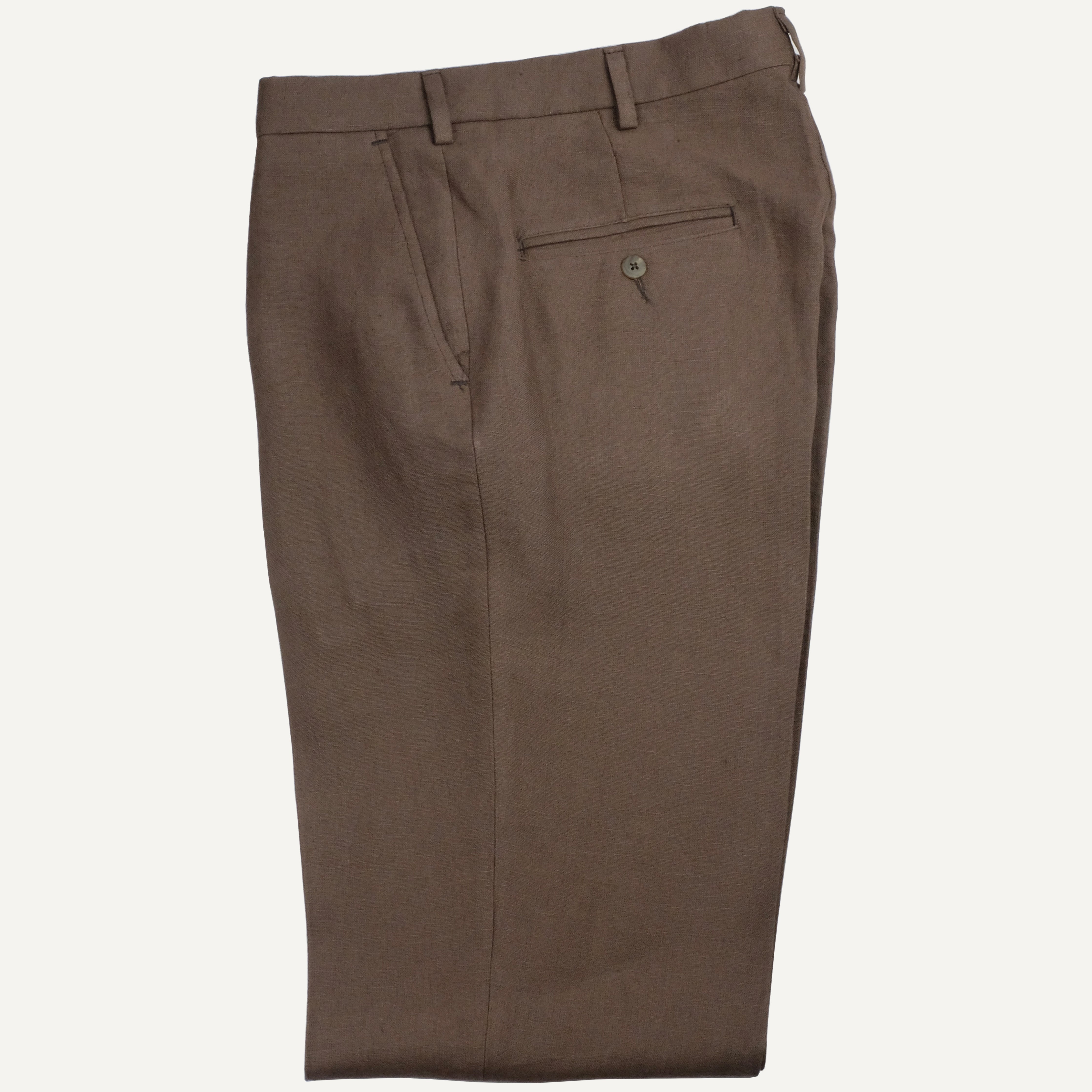 Brown Linen Trouser