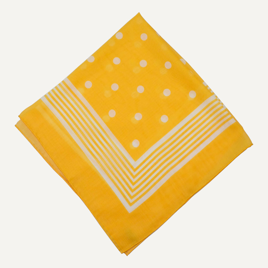 Yellow Gold Dot Neckerchief