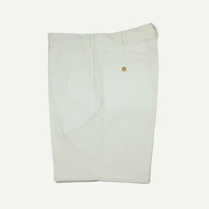 White Ivory French Twill Shorts