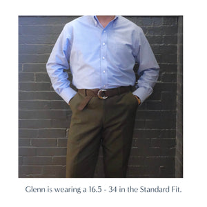 Blue & Cream Chevron Check Flannel - Made-to-Order Shirt