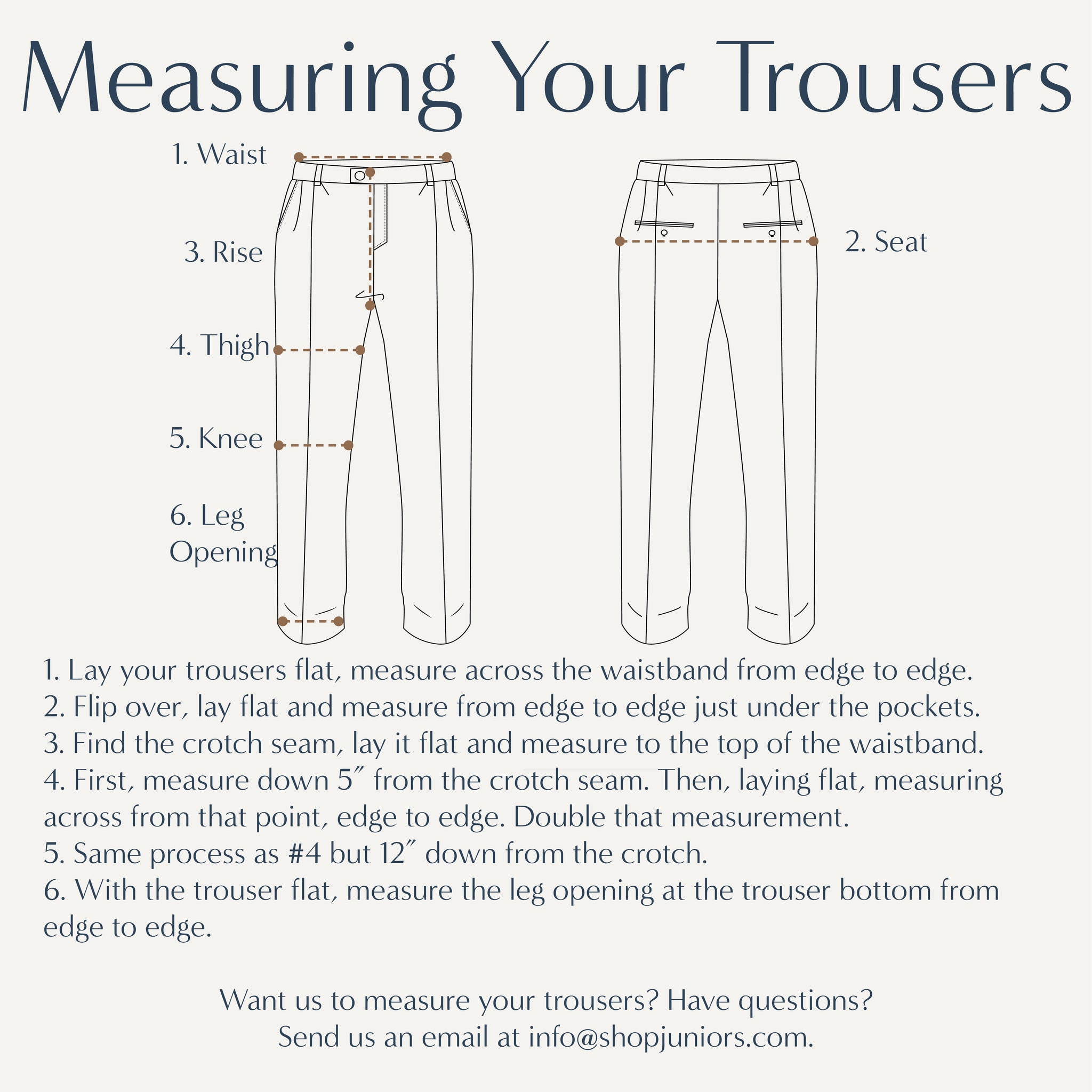 Mid-Grey Wool Gabardine - Made-to-Order Dress Trousers - Junior's