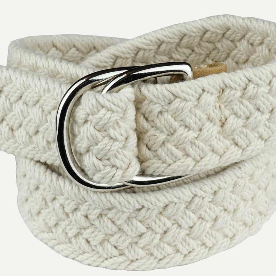 Natural Woven Cotton Belt