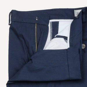 Navy Cotton Canvas Trouser