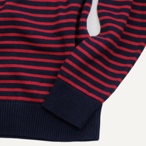 Navy with Red Breton Stripe Sweater