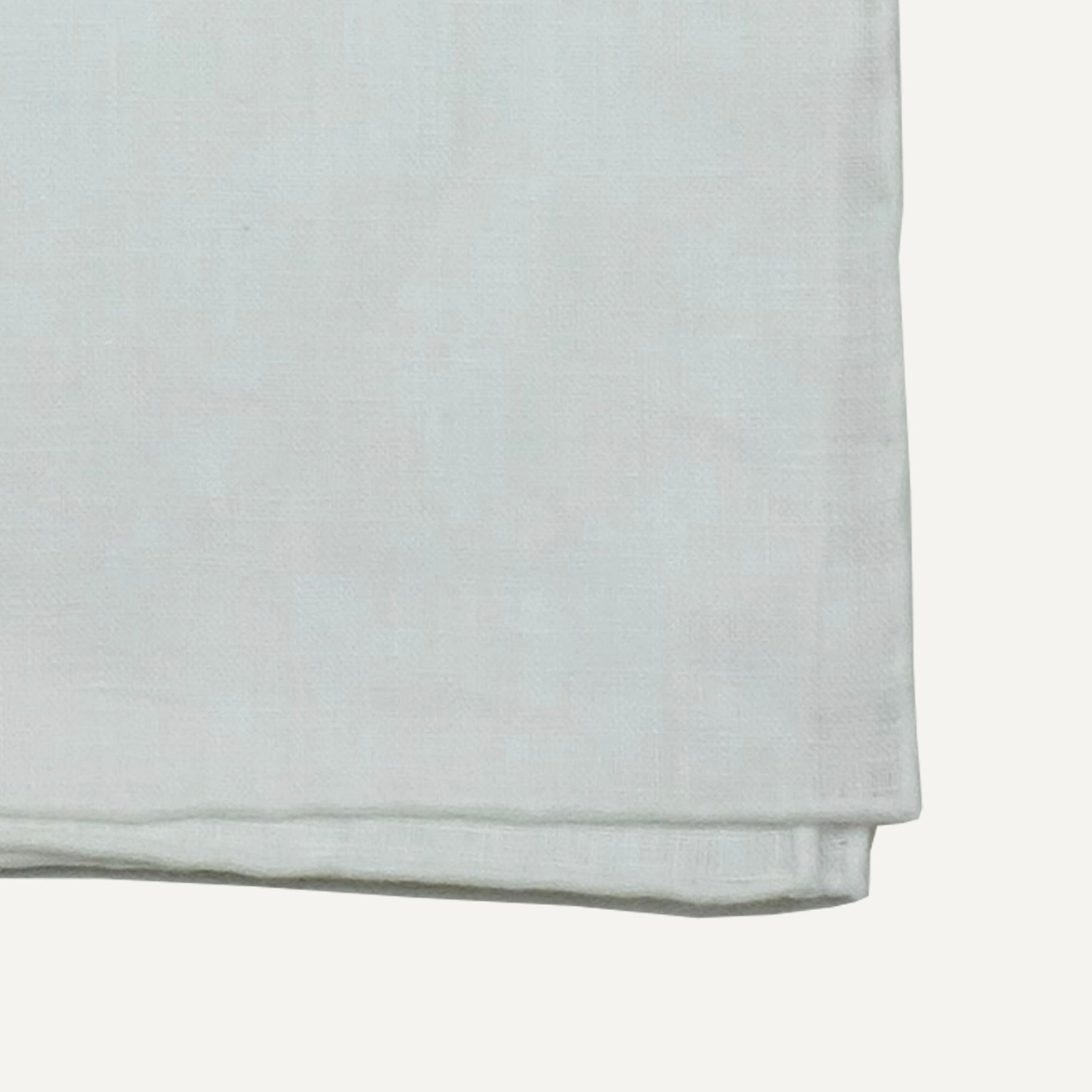 White Linen Pocket Square