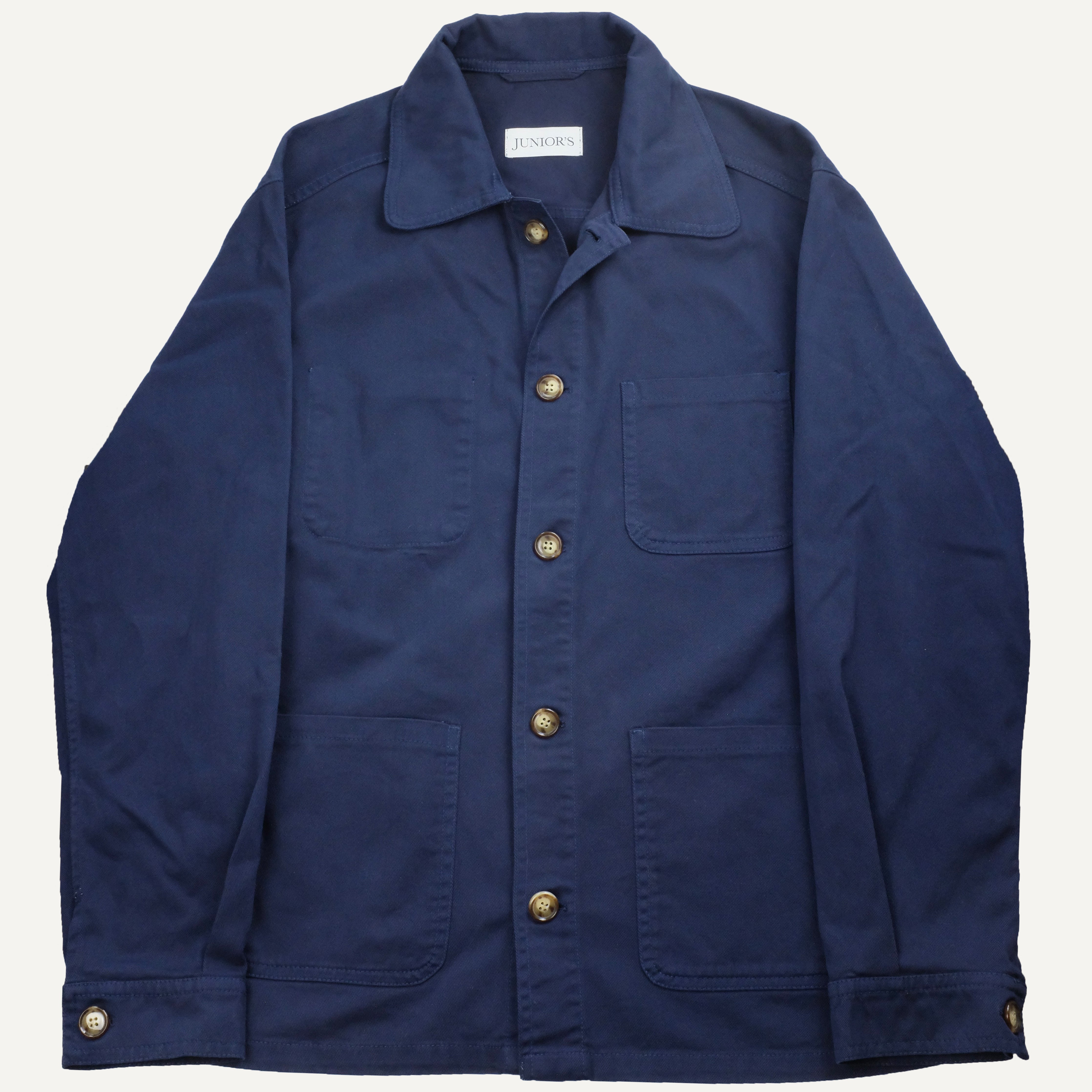 Navy Twill Cotton Work Jacket